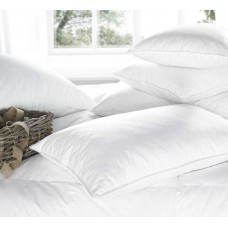 Euroquilt 100% European Duck Down Medium Pillows